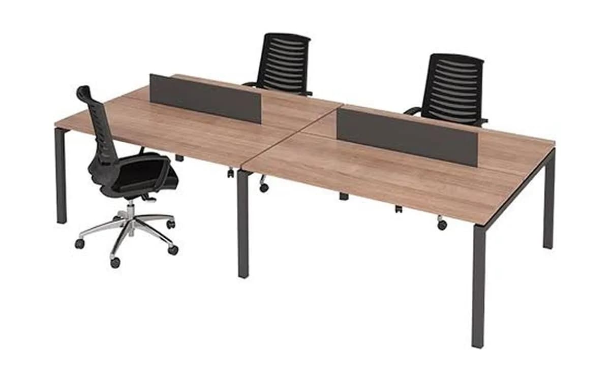 C-04 Metal Ayaklı İkili Çalışma Masası